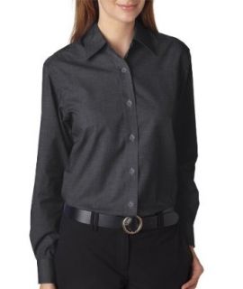 UltraClub Women's Wrinkle Free End on End Shirt Clothing