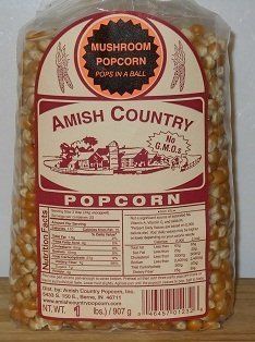 Amish Country Popcorn Mushroom Popcorn   2# (Two 1# Bags) 