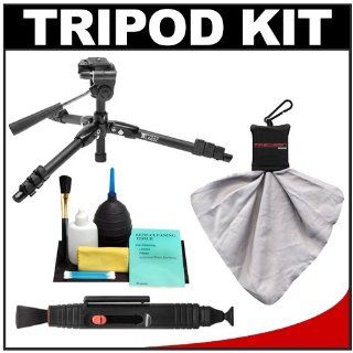 Photo Logic 24.5" PL 250 Compact Low Angle Macro Tripod with Case + Lenspen + Spudz + Cleaning Kit for Canon, Nikon, Olympus, Pentax & Sony Digital SLR  Camera Cleaning Kits  Camera & Photo