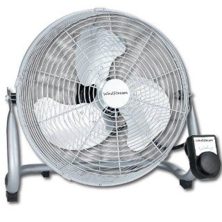 WindStream 14 inch Super High Velocity / Floor Fan, Heavy Duty, All Steel Safety Grill and Metal Blade, 140 watt motor on high  3, 884 cubic feet per minute, REAL CHROME FINISH NOT PAINT, UL Listed, Solid product, compare to the weight of similar items; t