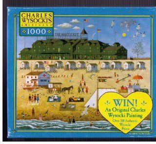 Charles Wysocki Americana Series 1000 Piece Puzzle   Nantucket Flyers Toys & Games