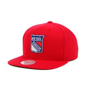 New York Rangers Mitchell and Ness NFL Wool Solid Snapback Cap