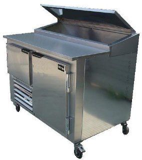 Cooltech Refrigeration 60 inch 2 Doors Refrigerated Pizza Prep Table 60" CMPH 60PTB Appliances