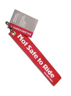 Show Chrome Accessories 4 255 'Not Safe To Ride' Safety Tag Automotive