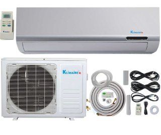 18, 000 Btu Klimaire 13 SEER Ductless Mini Split Air Conditioner   220 Volt + 16 Ft Installation Kit Single Room Air Conditioners Kitchen & Dining