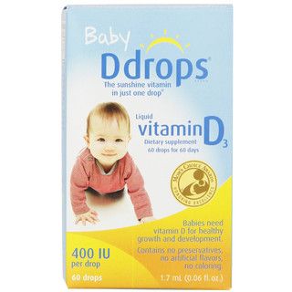 Ddrops 400 Iu Baby Vitamin Supplement (60 Drops)