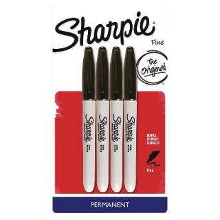 Sharpie 4ct Fine Tip Marker   Black