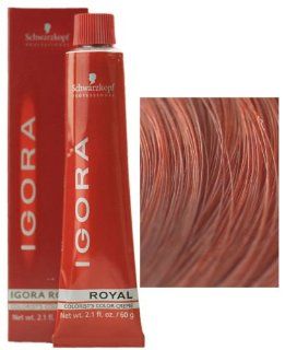 Schwarzkopf Professional Igora Royal Hair Color   7 887 Med Int Red Coppr Blond  Chemical Hair Dyes  Beauty