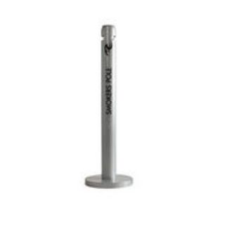 Rubbermaid Smokers Pole Outdoor Container   Aluminum, Silver Metallic