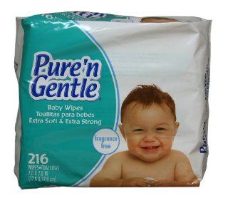 Pure 'n Gentle Baby Wipes, Pop up Dispensing, Unscented, 864 Count Health & Personal Care