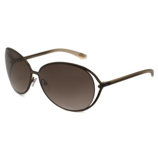 Tom Ford Womens Tf0158 Clemence Rectangular Sunglasses