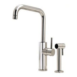 Aquabrass 3305SGD GD Gold Kitchen Fixtures Single Lever Kitchen Faucet With Side Spray   Kitchen Sink Faucets  