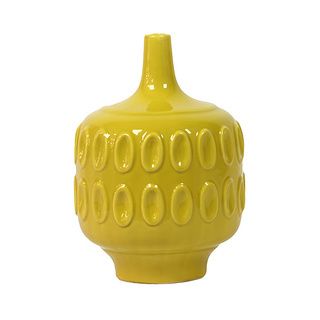 Exotic Yellow Ceramic Vase