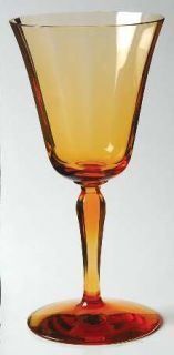Fostoria 5093 Amber (Amber Bowl & Stem) Water Goblet   Amber Bowl & Stem