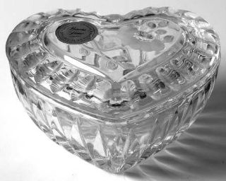 Princess House Crystal Heritage Romance Collection Small Heart Box with Lid   Cu