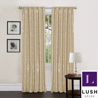Lush Decor Beige 84 inch Angelica Curtain Panel