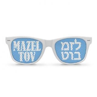 MAZEL TOV white Party Wayfarer Sunglasses Clothing