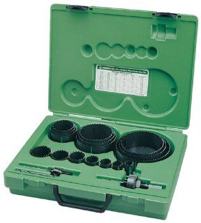 Greenlee 890 Industrial Maintenance Bi Metal Hole Saw Kit For 3/4" Through 4 3/4" Conduit Size   Hole Saw Sets  