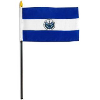 US Flag Store El Salvador Flag, 4 by 6 Inch  Outdoor Flags  Patio, Lawn & Garden