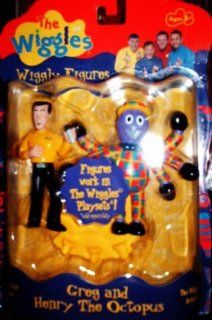 The Wiggles Wiggly Figures GREG AND HENRY THE OCTOPUS Toys & Games