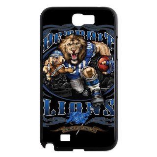 Custom Detroit Lions Back Cover Case for Samsung Galaxy Note 2 N7100 N1123 Cell Phones & Accessories