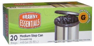 Brawny Essentials 15L 30L Drawstring Step Can Liner