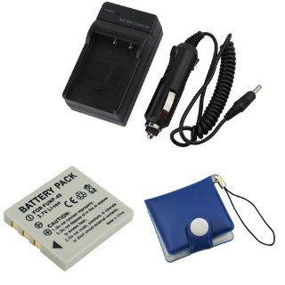 BIRUGEAR Replacement Travel Charger Kit + Battery + Memory Card Case for Sanyo Xacti VPC E870 / VPC E870G  Camera And Camcorder Battery Chargers  Camera & Photo