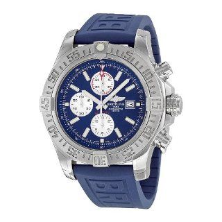 Breitling Super Avenger II Automatic Chronograph Blue Rubber Strap Mens Watch A1337111 C871BLPD3 Breitling Watches