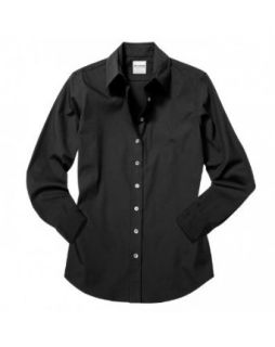 The Shirt by Rochelle Behrens The 3/4 Sleeve Shirt in Cotton Stretch Black XS