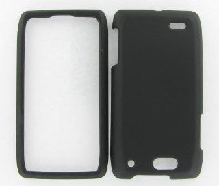 Motorola XT894 (Droid 4) Black Rubber Protective Case Cell Phones & Accessories