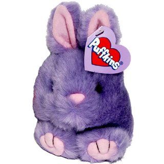Bumper Lavendar Easter Bunny Rabbit   Puffkins Bean Bag Plush Toys & Games