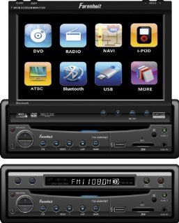 Farenheit TID 894NR Single DIN A/V Receiver with Flip Out 7 Inch Display without Bluetooth  Vehicle Dvd Players 