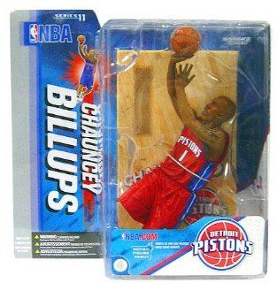 Chauncey Billups Detroit Pistons Red Uniform Chase Variant Alternate McFarlane NBA Series 11 Action Figure Toys & Games
