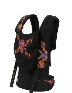 Ergo Organic Carrier  Black/embroidery  Child Carrier Front Packs  Baby