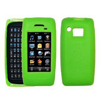 Green Soft Silicone Gel Skin Case Cover for Samsung Impression SGH A877 Cell Phones & Accessories