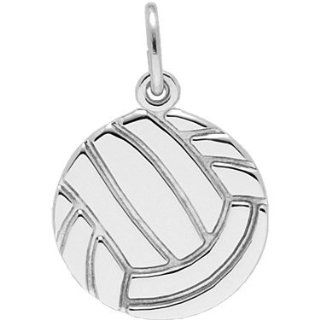 Rembrandt Charms Volleyball Charm, Sterling Silver Bead Charms Jewelry