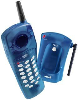 VTech VT62 9118 900MHz Analog Cordless Phone (Blue)  Electronics