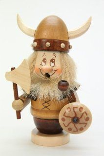 German Incense Smoker Gnome Viking   14, 5cm / 6 inch   Authentic German Erzgebirge Smokers   Christian Ulbricht  