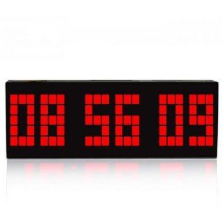 Digital Large Big Number Jumbo LED snooze wall desk Retro alarm Clock with calendar Red Light Electronics