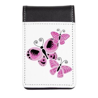 Small Leather Notepad Cancer Pink Butterflies for Ribbon Support 