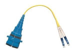 1FT LC Male SC Female Duplex Singlemode 9/125 Fiber Optic Adapter Cable Electronics