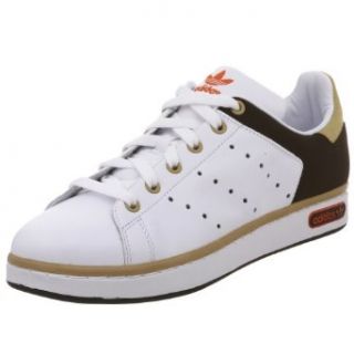 adidas Originals Stan Smith 2.5 Tennis Shoe, White/Espresso/Sandstorm, 4.5 M US Clothing