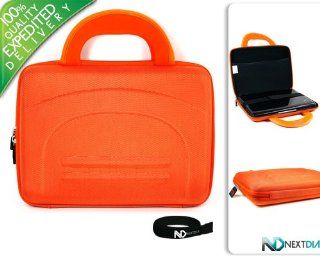 GPX PD908BU All Orange Cube Nylon Sleeve Case with Durable Handle + NextdiaTM Velcro Cable Wraper  Other Products  