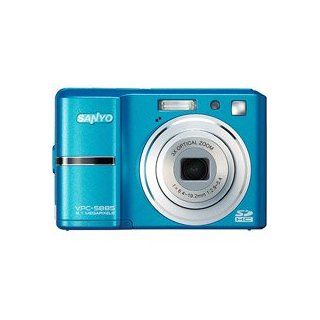 Sanyo Xacti VPC S885 8MP Digital Camera with 3x Optical Zoom, 2.7 LCD, Face Detection   Blue  Camera And Photography Products  Camera & Photo