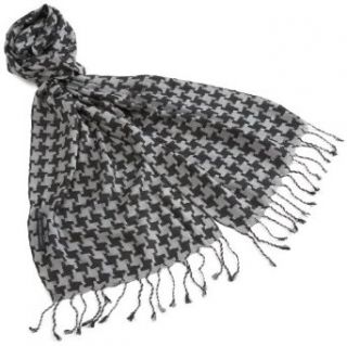 French Connection Men's Dogtooth Scarf, Charcoal/Light Grey, One Size at  Mens Clothing store Fashion Scarves