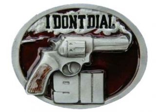 I Don't Dial 911 Colored Novelty Belt Buckle Clothing