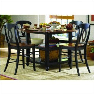 889 Series Drop Leaf Table in Black   Dining Tables