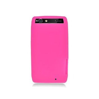 Motorola Droid RAZR XT912 XT910 Hot Pink Soft Silicone Gel Skin Cover Case Cell Phones & Accessories