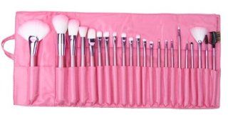 Cosmetic 22 Brushes Kit Foundation Powder Eyes Cheek Makeup Set with Leather Bag  Makeup Clearance  Beauty