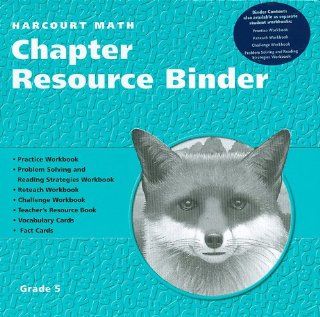 Harcourt Math Chapter Resource Binder, Grade 5 [With 4 Workbooks] (9780153249785) Books
